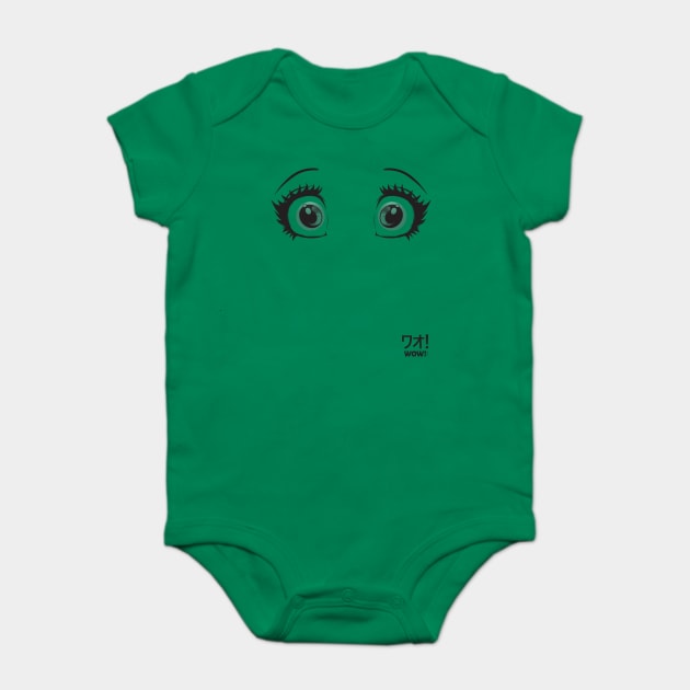Anime Wow! Eyes Baby Bodysuit by creative